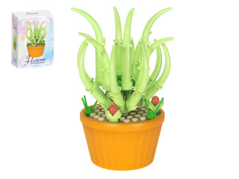 Конструктор Flower Суккулент, 120 деталей, в цветочном горшке
