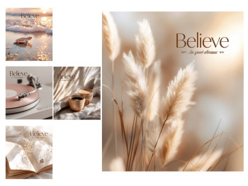 Зошит загальний у лінію Школярик Believe 060-3746L, 60 аркушів, мікс, ціна за 1 шт