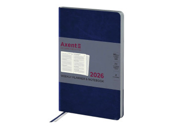 Щоденник датований Partner City Soft 2026 Axent 8521-26-02-A, 125×195 мм, синій