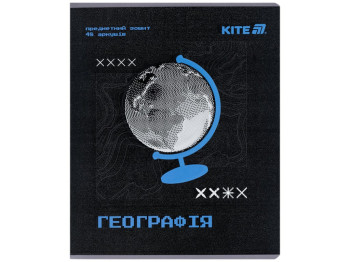 Зошит предметний Географія Techno K25-240-5 A5, 48 аркушів, клітинка (ціна за 1шт), Kite