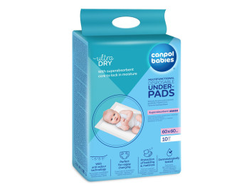 Многофункциональные подклады гигиенические 60х60 см. 10 шт. Canpol Babies 78/006