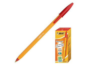 Ручка Orange, червона, зі штрих-кодом на штуку, BIC bc8099241