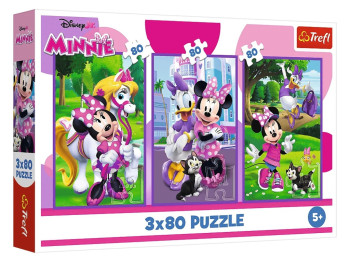 Пазлы 3 в 1Trefl Mickey and Friends Минни и друзья, 3х80 элементов