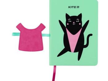 Блокнот у клітинку В6, 96 аркушів, Green cat, Kite