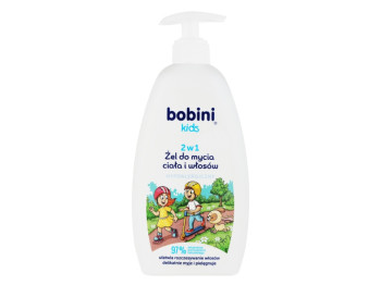 Гель для душа и шампунь 2 в 1 Bobini Kids, гипоаллергенный, 500 мл
