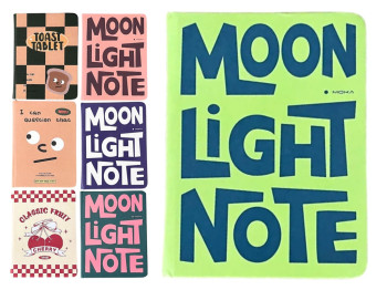 Блокнот карманный Moon Light Note, 10 см, в клетку, микс видов (цена за 1шт)