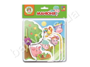 Гра - Розвивашка Манюня, Ферма, Vladi Toys