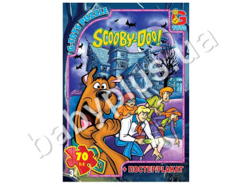 Пазлы картонные, 70 эл, формат А4 Scooby Doo (Скубі Ду)