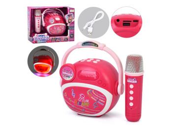 Колонка 14-8-12см/16см, свет, микрофон, Bluetooth, TFслот, HY842-E