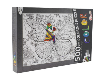 Пазл раскраска антистресс. 500 элементов. Coloring Puzzle. AIHAO 88105