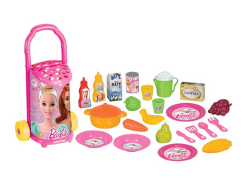 Візок з посудом та продуктами Barbie Dede