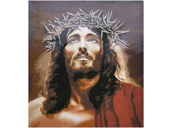 Набор для росписи по номерам Иисус с терновой короной 30х40 см. Strateg SS6467
