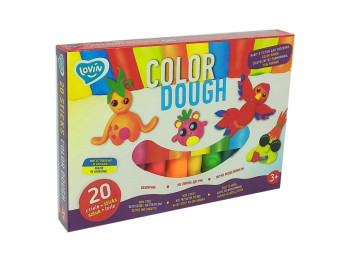 Набор для лепки с тестом 20 sticks Color Dough. TM LOVINDO 41204