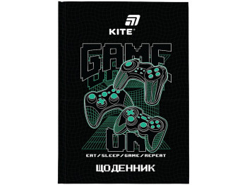 Щоденник шкільний Kite Game on K26-262-5, тверда обкладинка