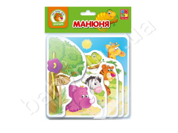 Гра-книжечка Манюня, Зоопарк, Vladi Toys
