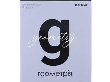 Зошит предметний в клітинку Letters 48 аркушів, Геометрія, упаковка 8шт (ціна за 1шт)