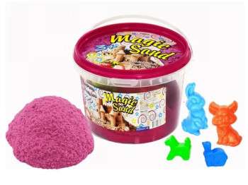 Кинетический песок Magic sand розового цвета, Strateg