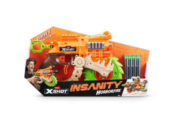 Швидкострільний бластер Insanity Horrorfire Reaper-x. 8 патронів. Zuru 36730