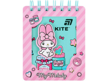 Блокнот на спіралі My Melody, 80 аркушів, клітинка, Kite