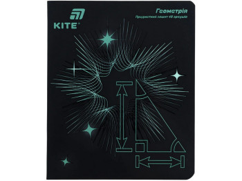 Зошит предметний з геометрії Kite Lumen K26-240-1, у клітинку, 48 аркушів