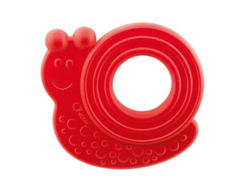 Прорезыватель для зубок красный Улитка, Chicco