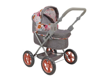 Коляска для кукол T724038, классическая, с люлькой и регулируемой ручкой, Five Nine Crew