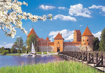 Пазли Тракайський замок Литва, 1000 елементів, Castorland