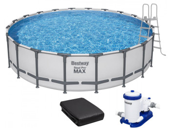 Бассейн каркасный круглый Steel Pro MAX. Bestway 561FM