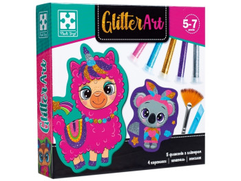 Набор для творчества Glitter Art. Блестящие зверьки. Vladi Toys VT4501-11