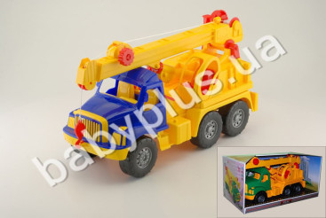 Машина Магирус кран в коробке. 4 цвета. Colorplast 1524