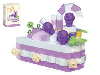 Мини-конструктор Cake Shop Черничный торт, 150 деталей, объёмная модель