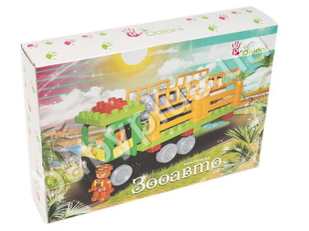 Конструктор Зооавто. TM Doloni Toys 013888-21. 41 деталей.Вкартонной коробці.
