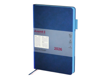 Ежедневник Axent Partner Soft Muse 2026, А5, синий