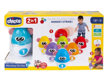 Іграшка перший боулінг "Страйк мавпи", Chicco