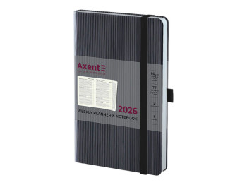 Ежедневник Partner Lines 2026 Axent 8515-26-01-A, 125×195 мм, черный