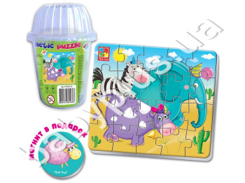 Пазли в стаканчику зверюхи, Vladi Toys