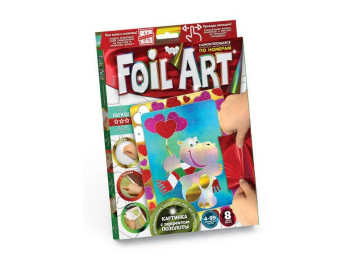 Набір для творчості Аплікація кольоровою фольгою Foil art, Danko Toys