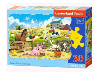 Пазли Тварини на фермі, 30 елементів, Castorland