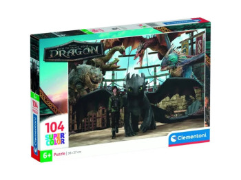 Пазли 104 елемента, Як приборкати дракона, Clementoni 25079