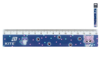 Лінійка пластикова Kite Be Friends, K26-090-1, 15 см