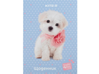 Щоденник шкільний Studio Pets, Тверда обкладинка, Kite
