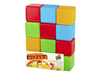 Набір кольорових кубиків 12 шт. M.Toys 05062