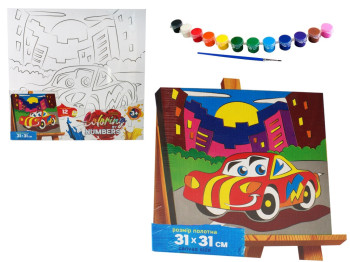 Набір для творчості Розмальовка за номерами Coloring by numbers 31х31см, Danko Toys