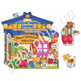 Гра настільна Магнітний театр Бичок - смоляний бочок, Vladi Toys