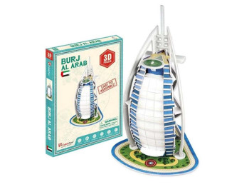 Тривимірна головоломка-конструктор БУРДЖ-АЛЬ-АРАБ серія міні. Cubic Fun S3007h
