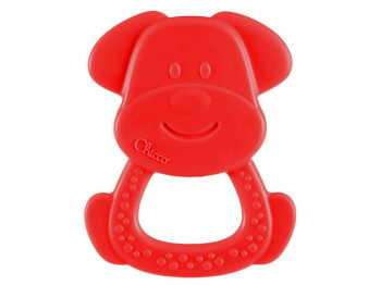 Прорезыватель для зубок красный щенок, Chicco