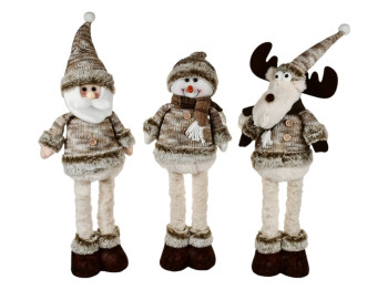 Фигура новогодняя Santa&amp;Co 60см, ноги-телескоп, R96535