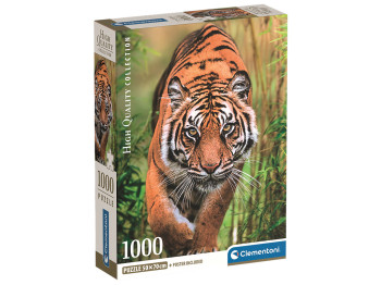 Пазли 1000 елементів, "Колекція високої якості", Тигр, Clementoni 37108