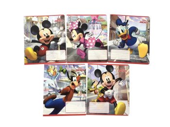 Тетрадь 12 листов, Косая линия Mickey Mouse, Цена за упаковку 25 шт,