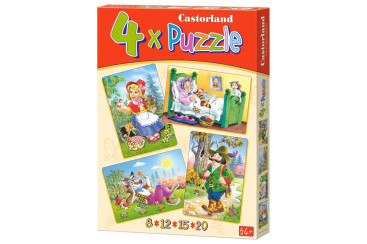 Пазли Червона шапочка, 8,12,15 і 20 елементів, Castorland